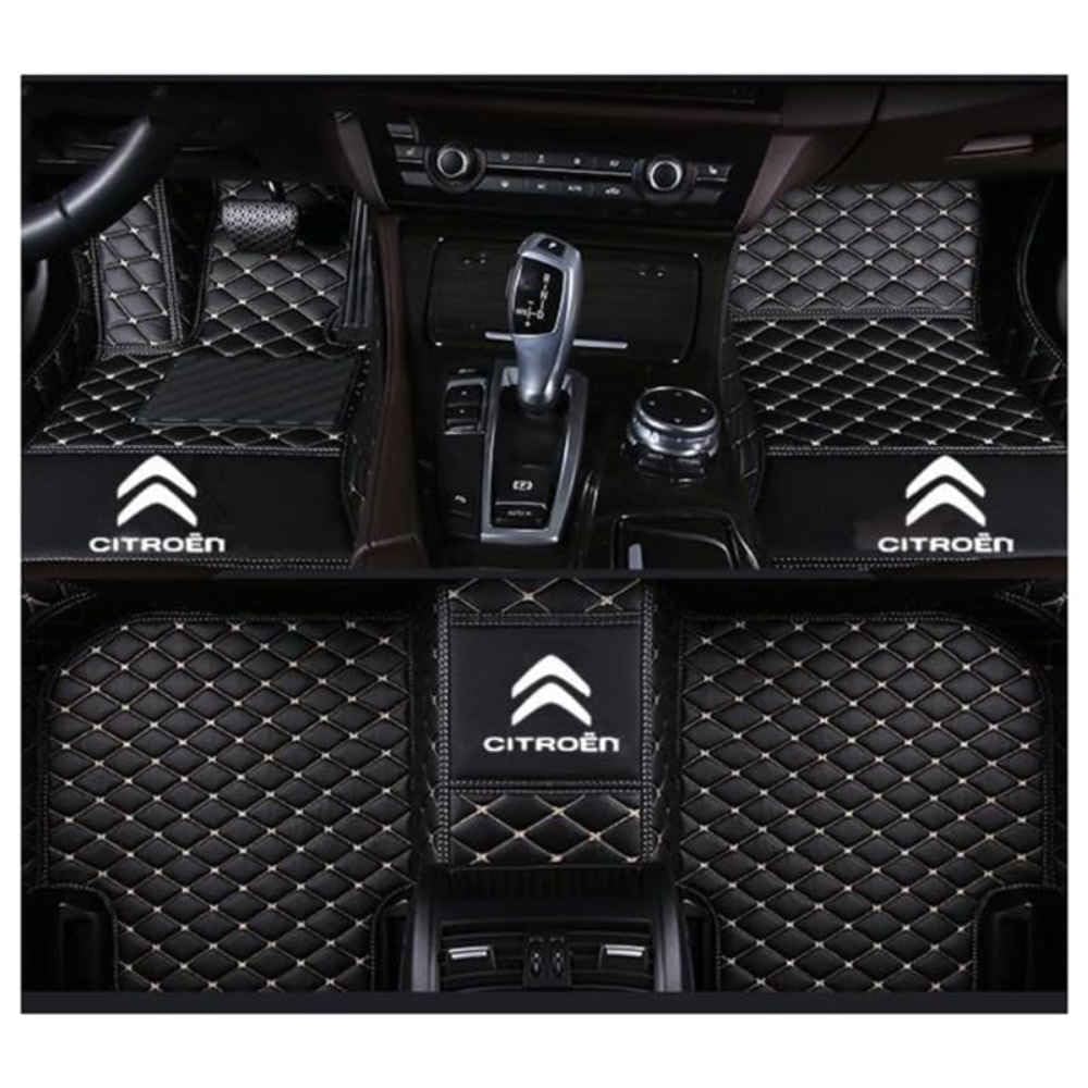 Auto Bodenmatte Fußmatten für Citroen C5 2007-2012, Vollständig Umgebenes Leder Fußmatten Teppich Wasserfest Antirutsch Zubehör,normal-D Auto Bodenmatte Fußmatten für Citroen C5 2007-2012, Vollständig Umgebenes Leder Fußmatten Teppich Wasserfest Antirutsch Zubehör,normal-D von FGXBD