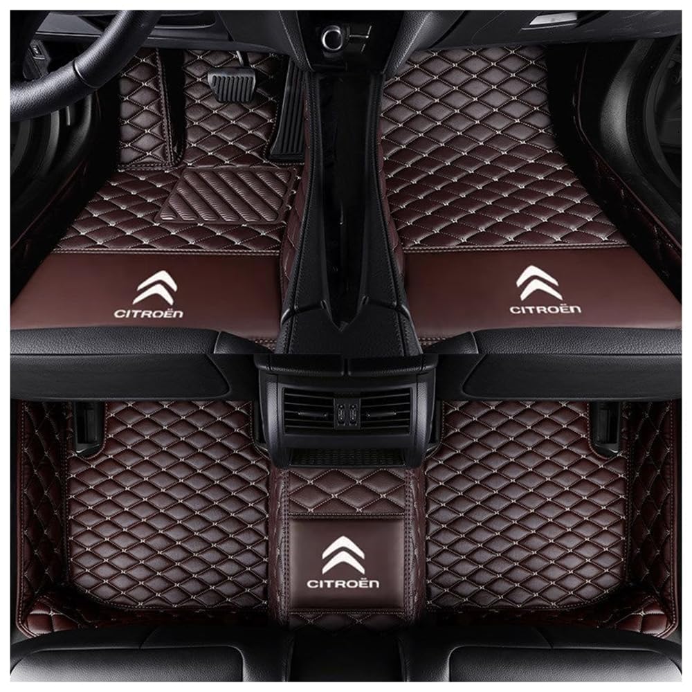 Auto Bodenmatte Fußmatten für Citroen C5 Aircross 2019-2023 2024 2025, Vollständig Umgebenes Leder Fußmatten Teppich Wasserfest Antirutsch Zubehör,normal-B Auto Bodenmatte Fußmatten für Citroen C5 Aircross 2019-2023 2024 2025, Vollständig Umgebenes Leder Fußmatten Teppich Wasserfest Antirutsch Zubehör,normal-B von FGXBD