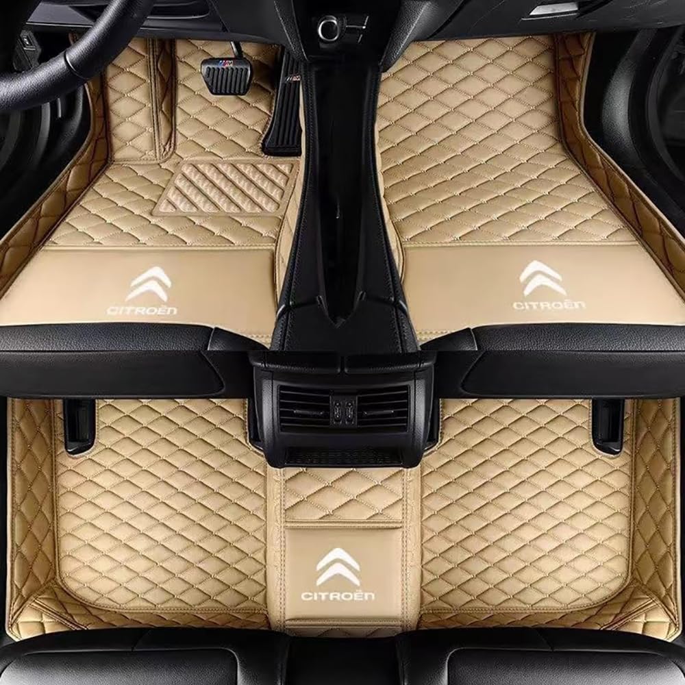 Auto Bodenmatte Fußmatten für Citroen C5 X 2021 2022 2023 2024 2025, Vollständig Umgebenes Leder Fußmatten Teppich Wasserfest Antirutsch Zubehör,normal-C Auto Bodenmatte Fußmatten für Citroen C5 X 2021 2022 2023 2024 2025, Vollständig Umgebenes Leder Fußmatten Teppich Wasserfest Antirutsch Zubehör,normal-C von FGXBD