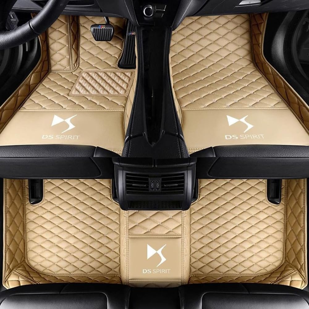 Auto Bodenmatte Fußmatten für Citroen DS4 2019-2022 2023 2024 2025, Vollständig Umgebenes Leder Fußmatten Teppich Wasserfest Antirutsch Zubehör,normal-B Auto Bodenmatte Fußmatten für Citroen DS4 2019-2022 2023 2024 2025, Vollständig Umgebenes Leder Fußmatten Teppich Wasserfest Antirutsch Zubehör,normal-B von FGXBD