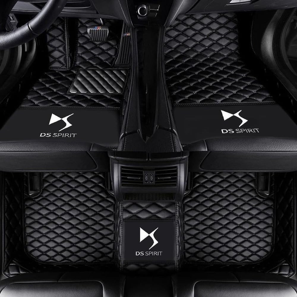 Auto Bodenmatte Fußmatten für Citroen Ds7 DS 7 Crossback 2018-2023 2024 2025, Vollständig Umgebenes Leder Fußmatten Teppich Wasserfest Antirutsch Zubehör,normal-A Auto Bodenmatte Fußmatten für Citroen Ds7 DS 7 Crossback 2018-2023 2024 2025, Vollständig Umgebenes Leder Fußmatten Teppich Wasserfest Antirutsch Zubehör,normal-A von FGXBD