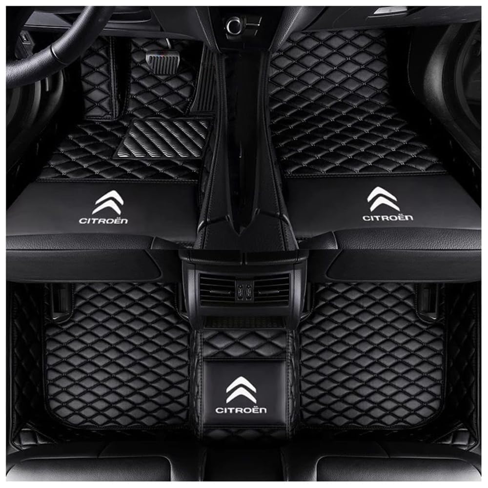 Auto Bodenmatte Fußmatten für Citroen Elysee 2008-2013, Vollständig Umgebenes Leder Fußmatten Teppich Wasserfest Antirutsch Zubehör,normal-A Auto Bodenmatte Fußmatten für Citroen Elysee 2008-2013, Vollständig Umgebenes Leder Fußmatten Teppich Wasserfest Antirutsch Zubehör,normal-A von FGXBD
