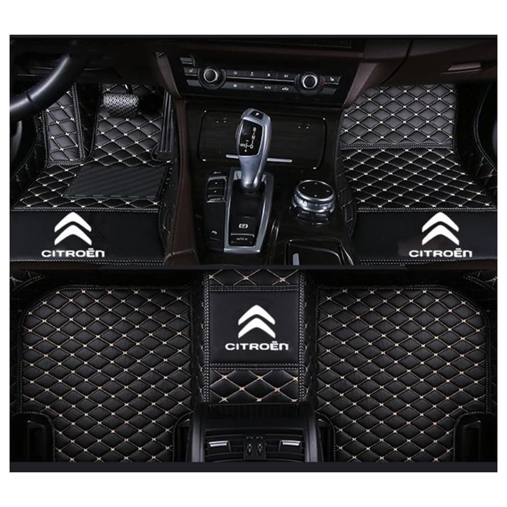 Auto Bodenmatte Fußmatten für Citroen Elysee 2008-2013, Vollständig Umgebenes Leder Fußmatten Teppich Wasserfest Antirutsch Zubehör,normal-E Auto Bodenmatte Fußmatten für Citroen Elysee 2008-2013, Vollständig Umgebenes Leder Fußmatten Teppich Wasserfest Antirutsch Zubehör,normal-E von FGXBD