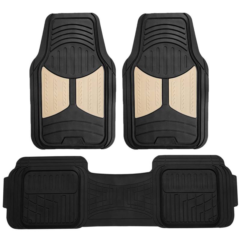 FH GROUP Beige F11513BEIGE Strapazierfähige Bodenmatten für LKW, Autos und Automobilzwecke, passend zuschneidbar von FH GROUP