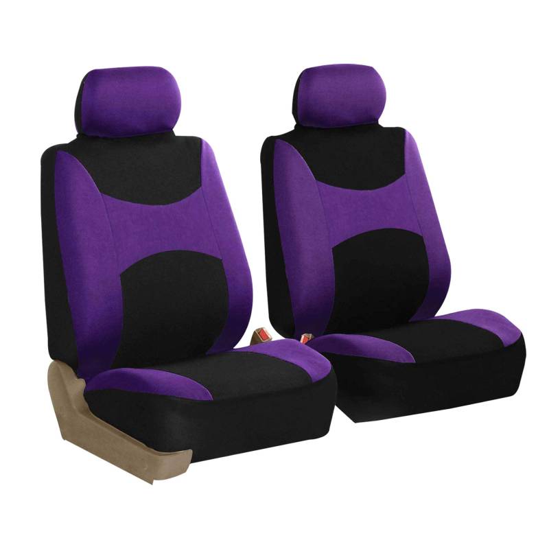 FH GROUP FB030PURPLE102 Universal Fit Light and Breezy Flat Cloth Purple Automotive Sitzbezüge passend für die meisten Autos, SUVs und LKWs von FH GROUP