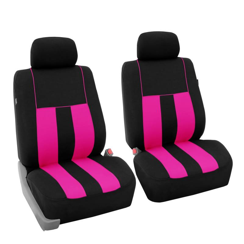FH GROUP FB036PINK102 Universal Fit Front Set Striking Striped Pink Automotive Sitzbezüge Fit Front Set Striking Stripeds Most Cars, SUVs and Trucks (Airbag Compatible) von FH GROUP