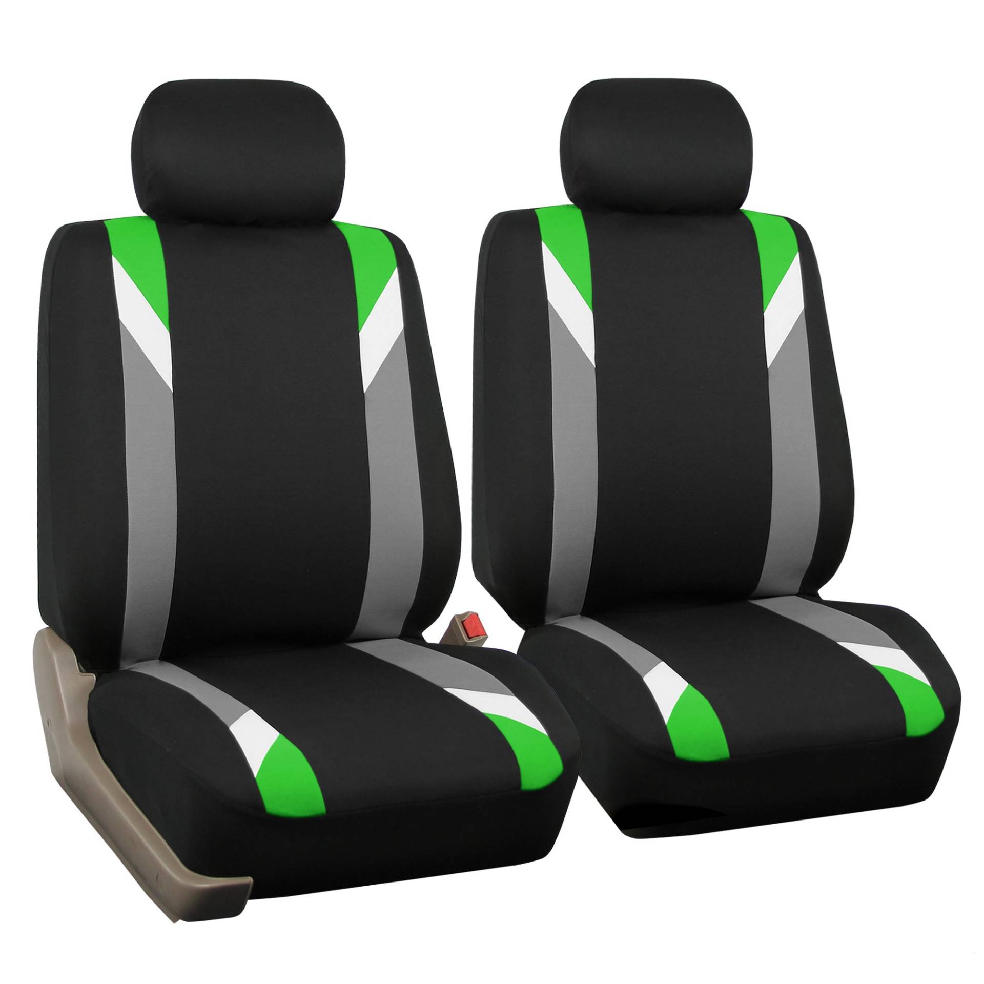 FH GROUP Vordersitzbezüge aus Stoff für Autositze mit niedriger Rückenlehne und Abnehmbarer Kopfstütze, universelle Passform, Airbag-kompatibler Sitzbezug für SUV, Limousine, Van, Grün FH GROUP Vordersitzbezüge aus Stoff für Autositze mit niedriger Rückenlehne und Abnehmbarer Kopfstütze, universelle Passform, Airbag-kompatibler Sitzbezug für SUV, Limousine, Van, Grün von FH GROUP