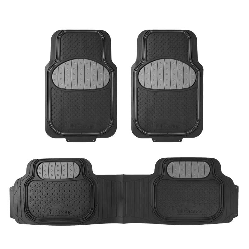 FH Group F11500GRAY Strapazierfähige Gummi-Fußmatte (komplettes Set zuschneidbar) von FH GROUP