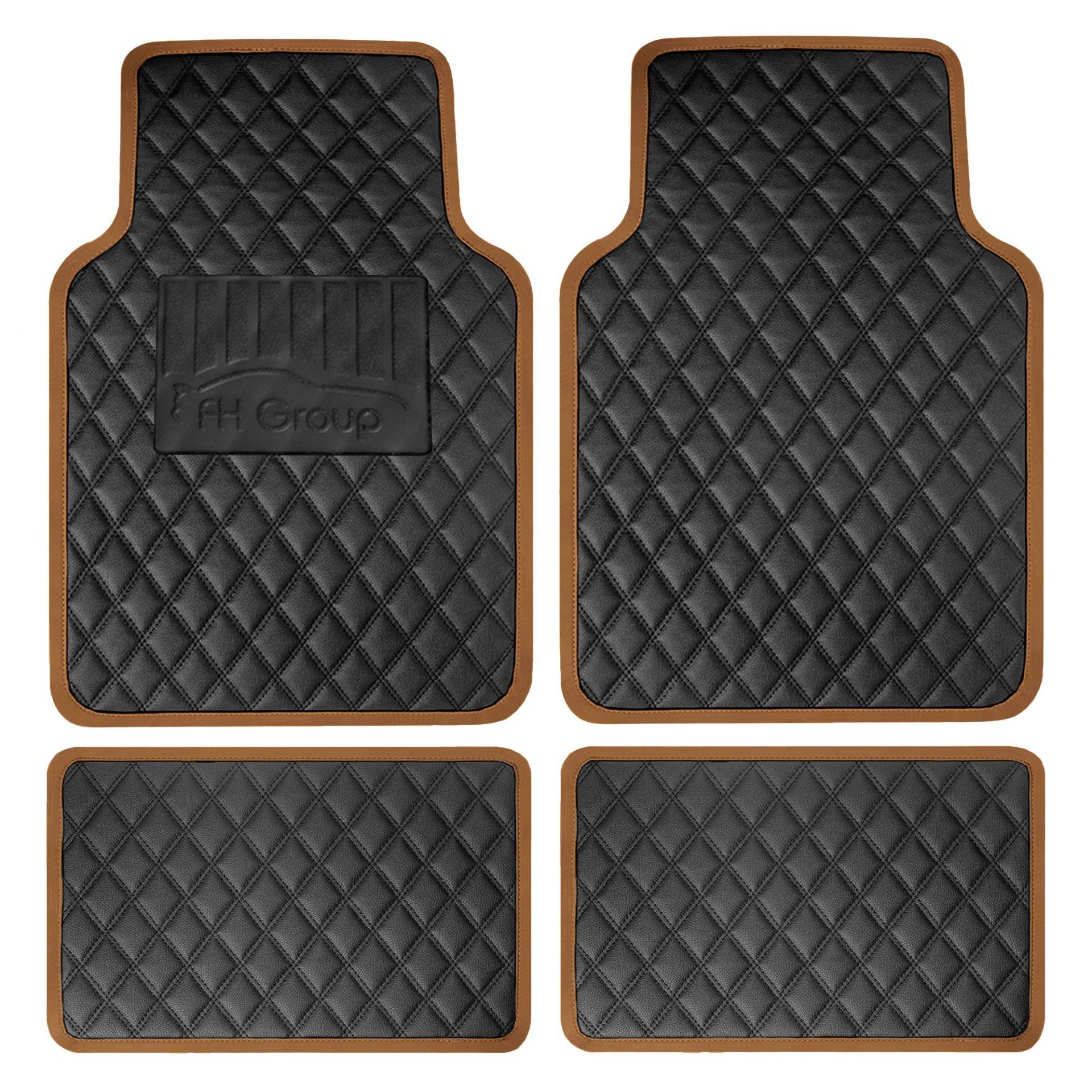 FH Group F12003BROWN Universal-Passform Diamantmuster Kunstleder Beige Automatten passend für die meisten Autos, SUVs und LKWs FH Group F12003BROWN Universal-Passform Diamantmuster Kunstleder Beige Automatten passend für die meisten Autos, SUVs und LKWs von FH GROUP
