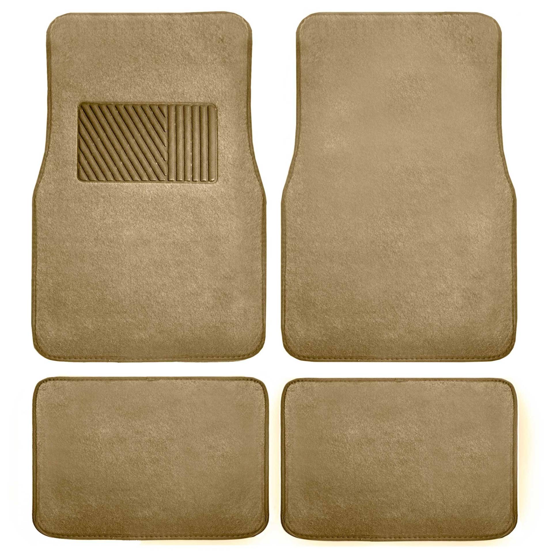 FH Group F14403BEIGE Teppich Fußmatte mit Fersenpolster (Deluxe), beige von FH GROUP