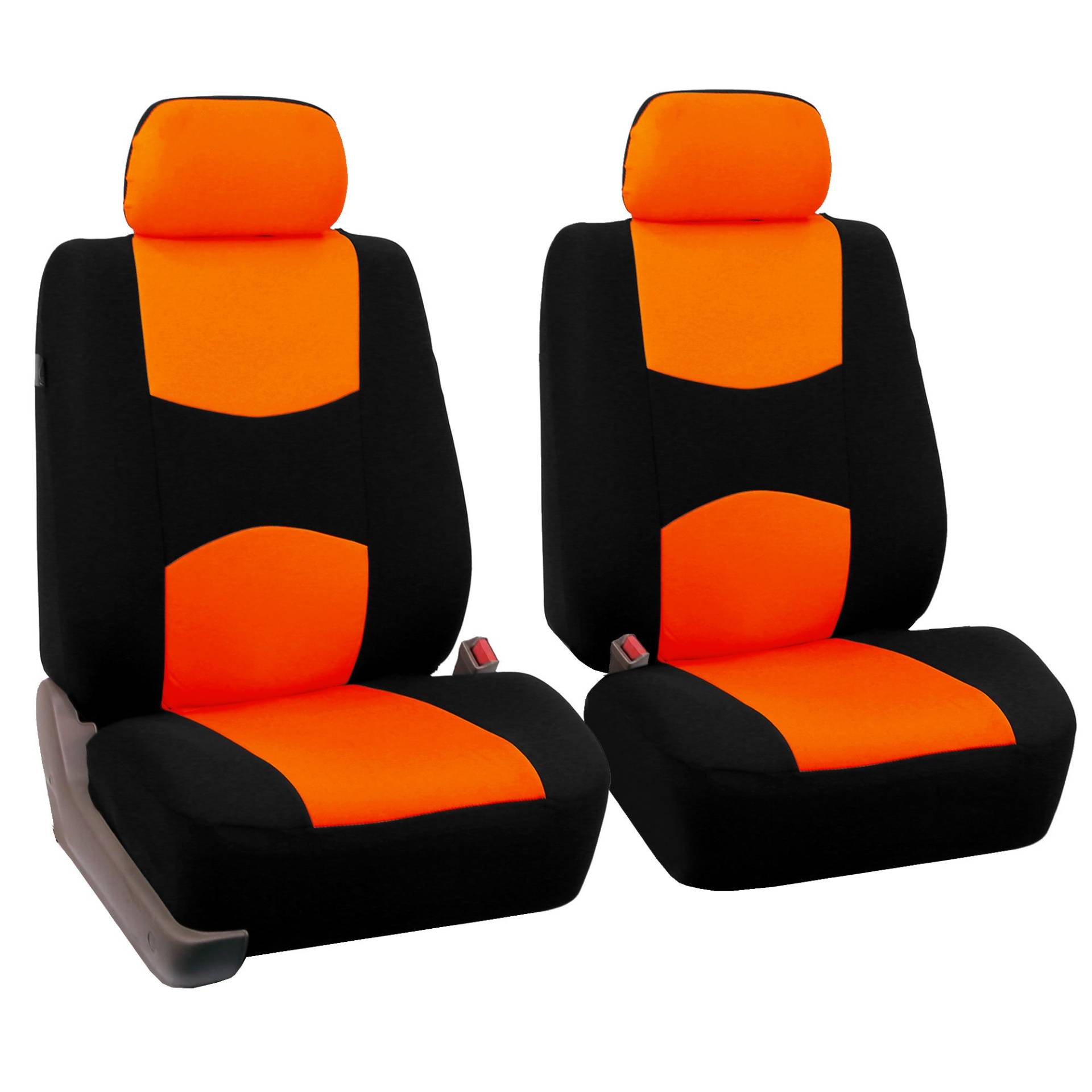 Satz vorne Flachgewebe - Autositzbezüge Orange von FH GROUP