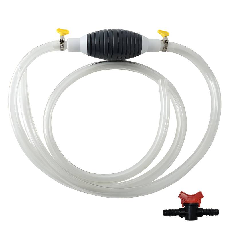 FHBHJNATC Benzinpumpe Multifunktional, Handpumpe Wasser, Kraftstoffpumpe Manuelle, Geeignet für Benzin, Diesel, Selbstansaugende Betankung, Wasserpumpe, Ölpumpe, Schlauchölabsaugung(1.5 Meter) von FHBHJNATC