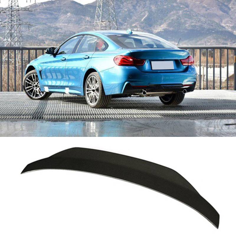 Auto Kofferraum Kohlefaser Spoilerflügel, Kompatibel für BMW 4 Series F36 2013-2018, Kofferraum-Hecklippe Heckflügel Spoiler Außenmodifikation von FHBPCPP