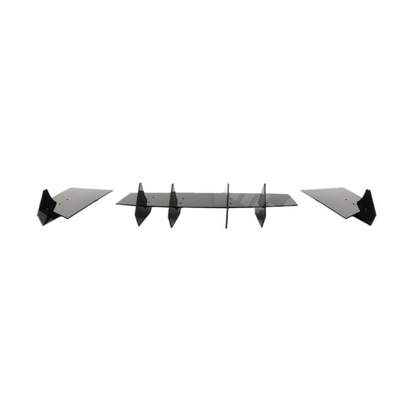FHDBD Auto-Heckstoßstangendiffusor, kompatibel mit Chevrolet Camaro SS 2016 2017–2023, mit Quad-Auspuff-Bodykit, Autozubehör, glänzend schwarz, EIN Set, Autostoßstangenersatz von FHDBD
