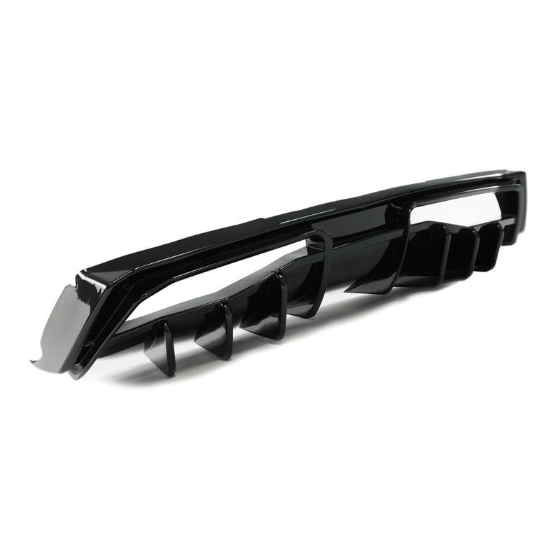 FHDBD Auto-Heckstoßstangendiffusor, kompatibel mit Chevrolet Corvette C8 2020–2024, Nicht-Widebody, glänzendes schwarzes Carbonfaser-Bodykit(E) von FHDBD