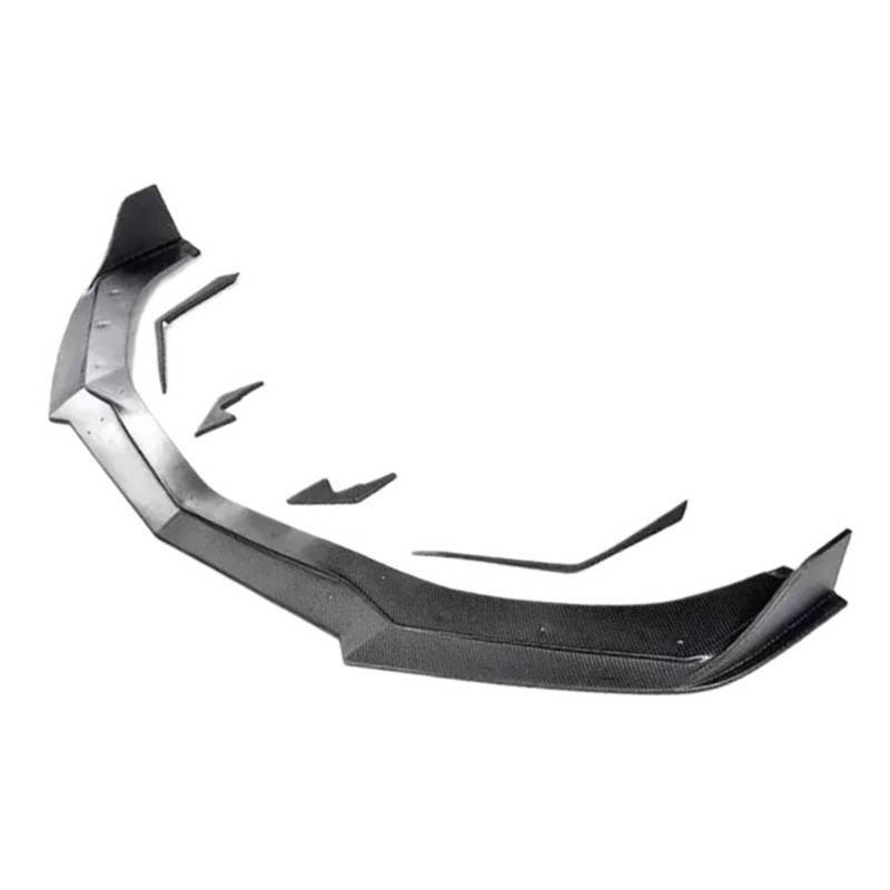 FHDBD Autostoßstange vorne aus echtem Carbon, Splitterlippe + Seitenschürzenwinkel, kompatibel mit Chevy Chevrolet Camaro ZL1 2017 2018 2019 2020, Stoßstangenabdeckung im OE-Stil(A) von FHDBD