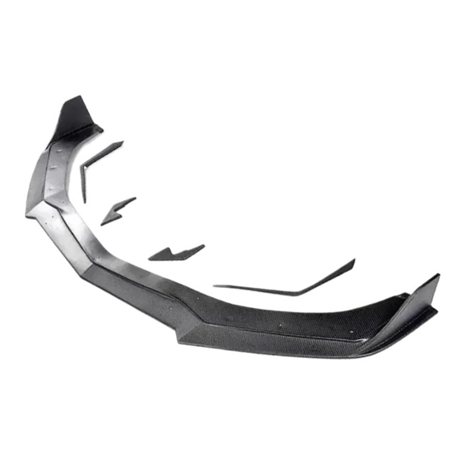 FHDBD Autostoßstange vorne aus echtem Carbon, Splitterlippe + Seitenschürzenwinkel, kompatibel mit Chevy Chevrolet Camaro ZL1 2017 2018 2019 2020, Stoßstangenabdeckung im OE-Stil(Forged Carbon1) von FHDBD