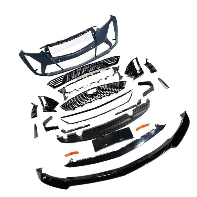 FHDBD Autostoßstange vorne kompatibel for Cadillac CT5 2020 + verbessertes CT5-V Black Wing Style Body Kit mit Stoßstangenabdeckung im OE-Stil von FHDBD