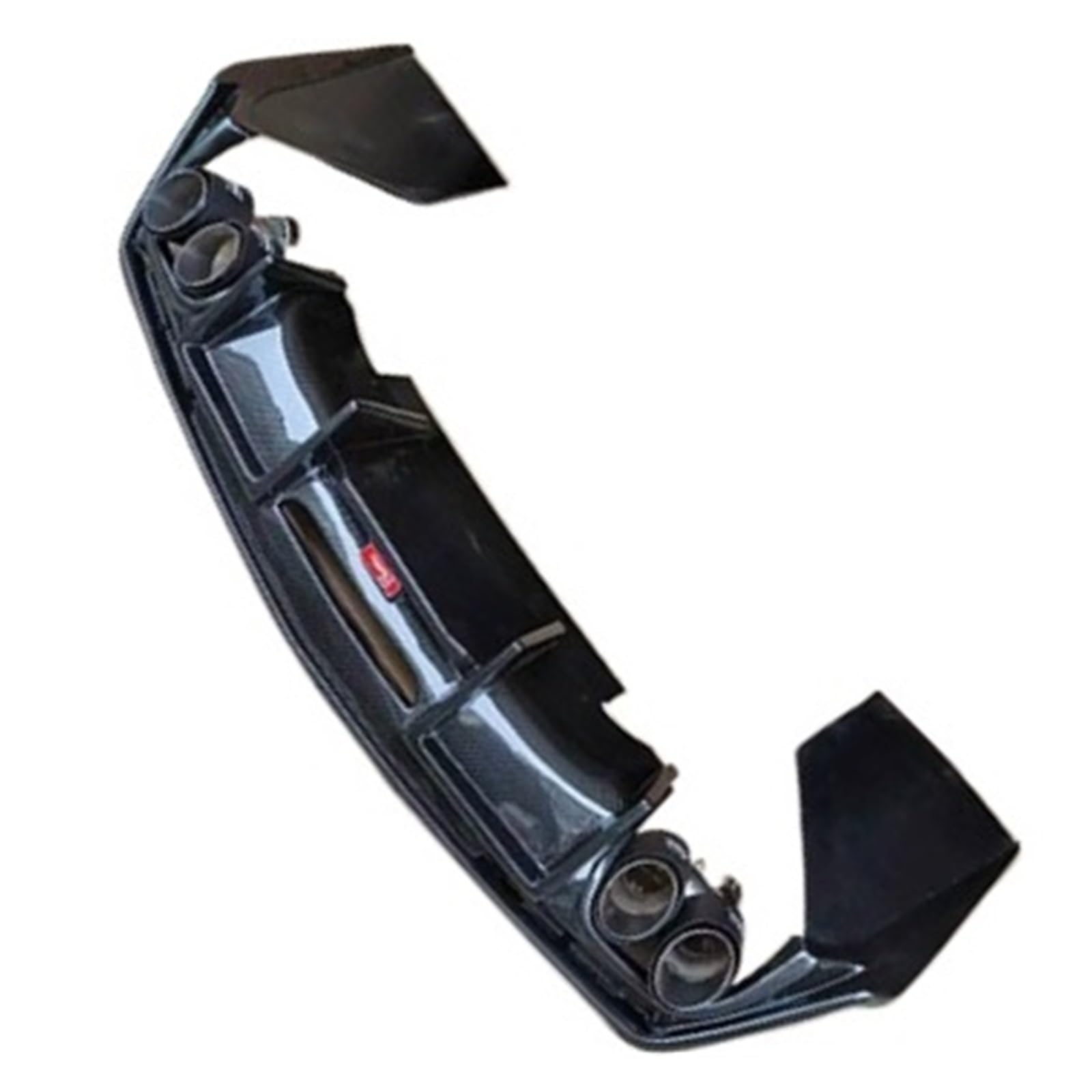 FHDBD Autostoßstange vorne und hinten, 2026, passend for Cadillac CT5, modifizierte schwarze umlaufende Stoßstange, Heckspoiler aus Carbonfaser, Frontlippen-Kit, Gitter(A Style) von FHDBD