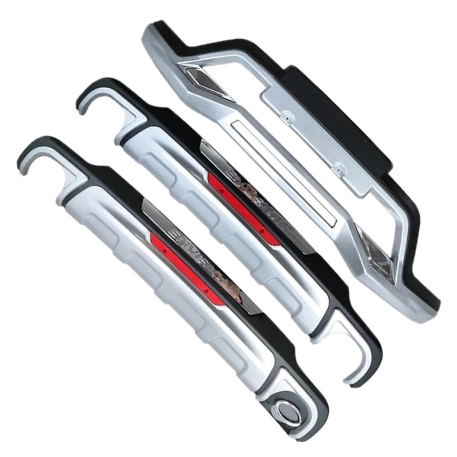 FHDBD Autostoßstange vorne und hinten, kompatibel mit 18–20 Buick Enclave 14–17, vorne und hinten, groß, Stoßstangenabdeckung im OE-Stil(1) von FHDBD