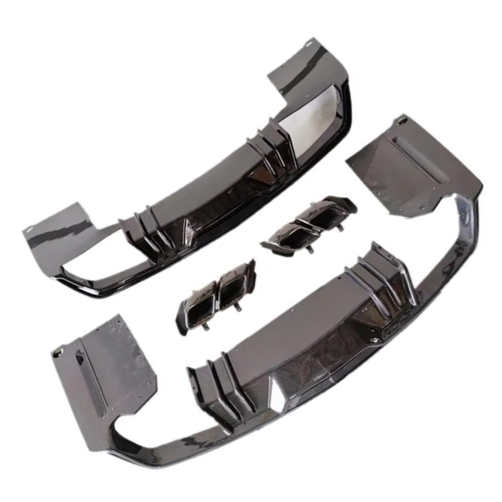 FHDBD Heckdiffusor-Stoßstangenlippe, kompatibel mit Cadillac CT5 2020–2023, Autodiffusor mit Auspuffrohr-Upgrade, schwarzer Flügelstil, Karosserieteile FHDBD Heckdiffusor-Stoßstangenlippe, kompatibel mit Cadillac CT5 2020–2023, Autodiffusor mit Auspuffrohr-Upgrade, schwarzer Flügelstil, Karosserieteile von FHDBD