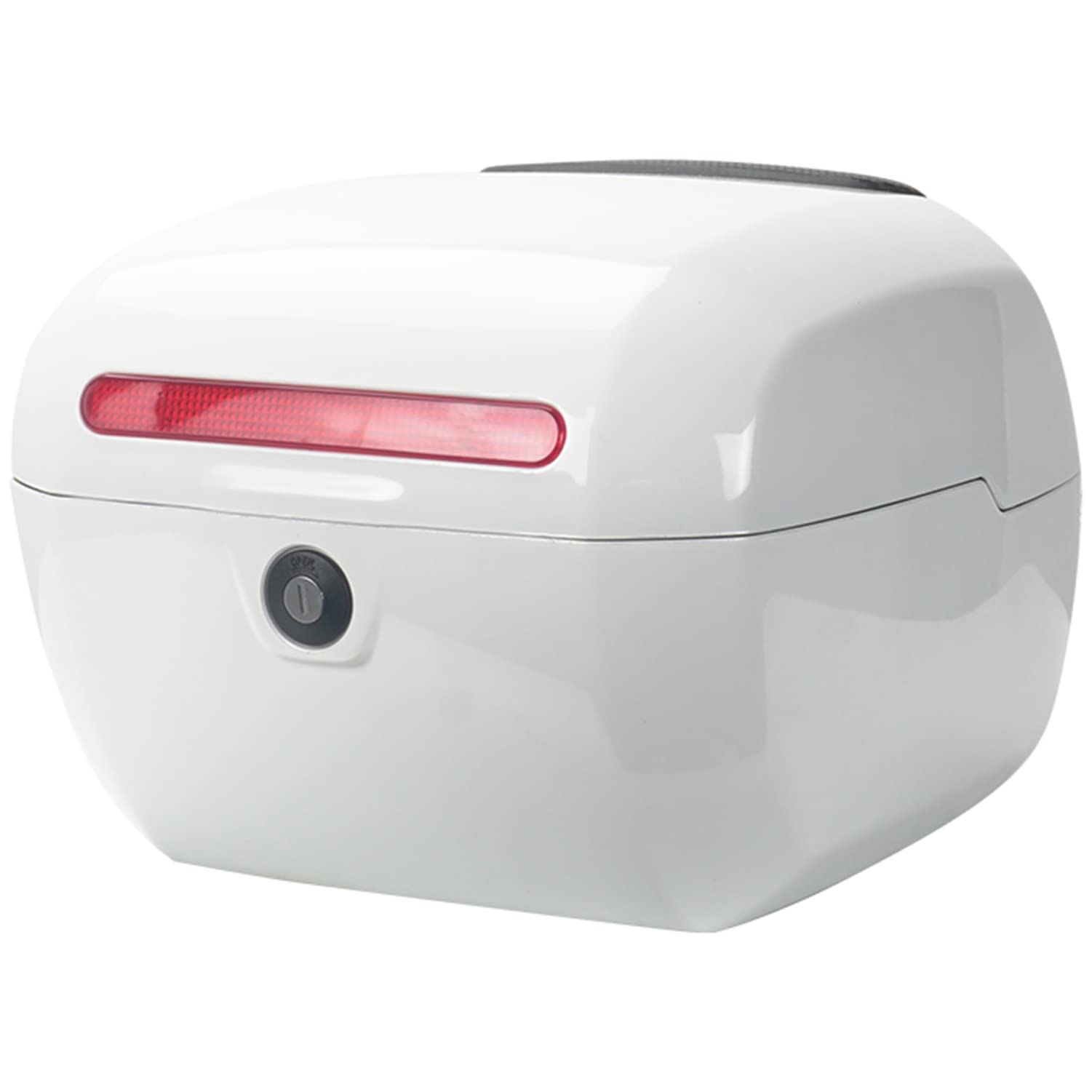 FHDCNTO Motorrad-Heck-Top-Box, Doppelschicht-Design-Scooter-Motorrad-Trunk-Heckkasten-Gepäcklager mit Montagehardware/Weiß/33 x 28 x 24 cm/weiß/33x28x24cm FHDCNTO Motorrad-Heck-Top-Box, Doppelschicht-Design-Scooter-Motorrad-Trunk-Heckkasten-Gepäcklager mit Montagehardware/Weiß/33 x 28 x 24 cm/weiß/33x28x24cm von FHDCNTO