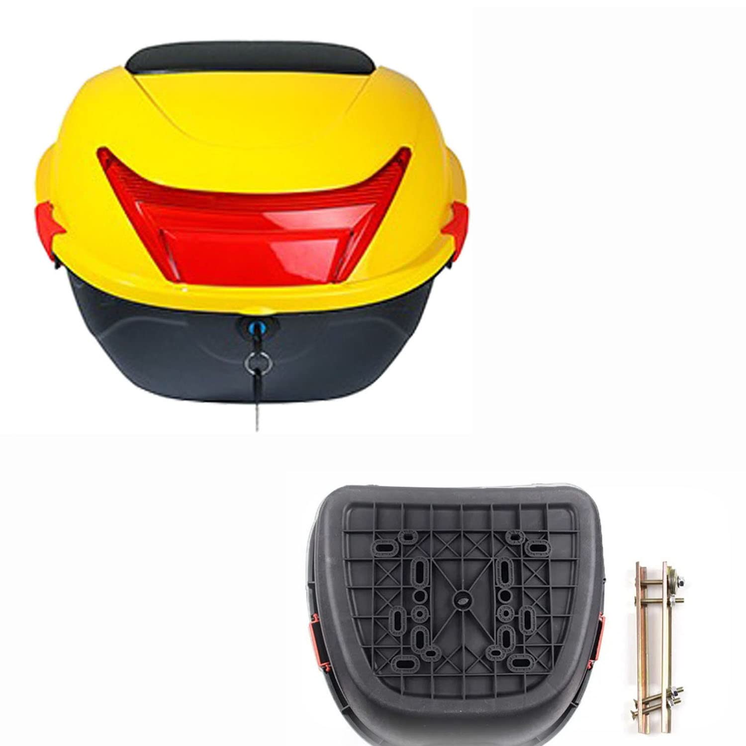 FHDCNTO Motorrad -Kofferraum -Schwanzbox Abs Top Case Hardschale für Stohelmet -Gepäck 28 l tägliche Top -Box/Gelb FHDCNTO Motorrad -Kofferraum -Schwanzbox Abs Top Case Hardschale für Stohelmet -Gepäck 28 l tägliche Top -Box/Gelb von FHDCNTO
