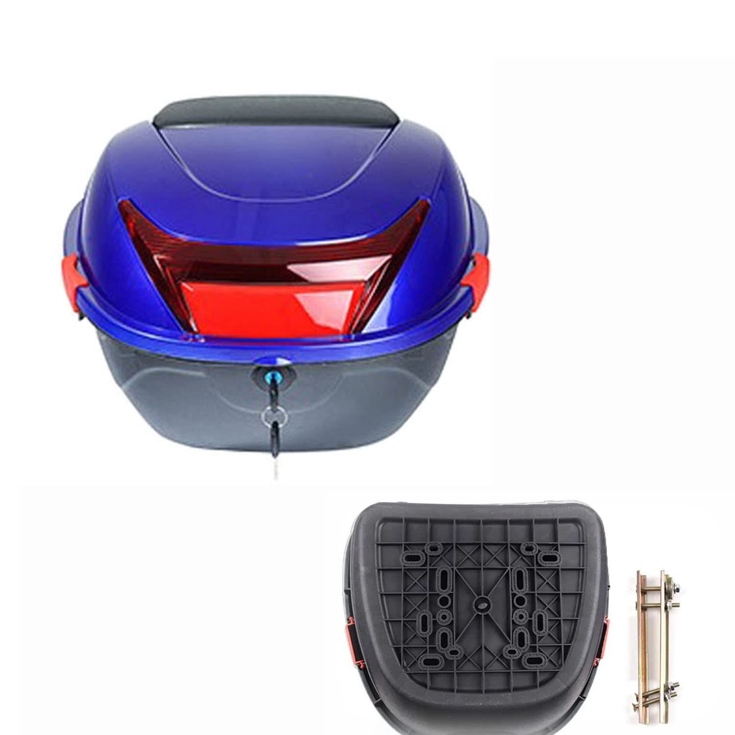FHDCNTO Motorrad -Kofferraum -Schwanzkasten ABS -Top -Gehäuse Hartschale für Stohelmet -Gepäck 28 l täglicher Top -Box/Blau FHDCNTO Motorrad -Kofferraum -Schwanzkasten ABS -Top -Gehäuse Hartschale für Stohelmet -Gepäck 28 l täglicher Top -Box/Blau von FHDCNTO