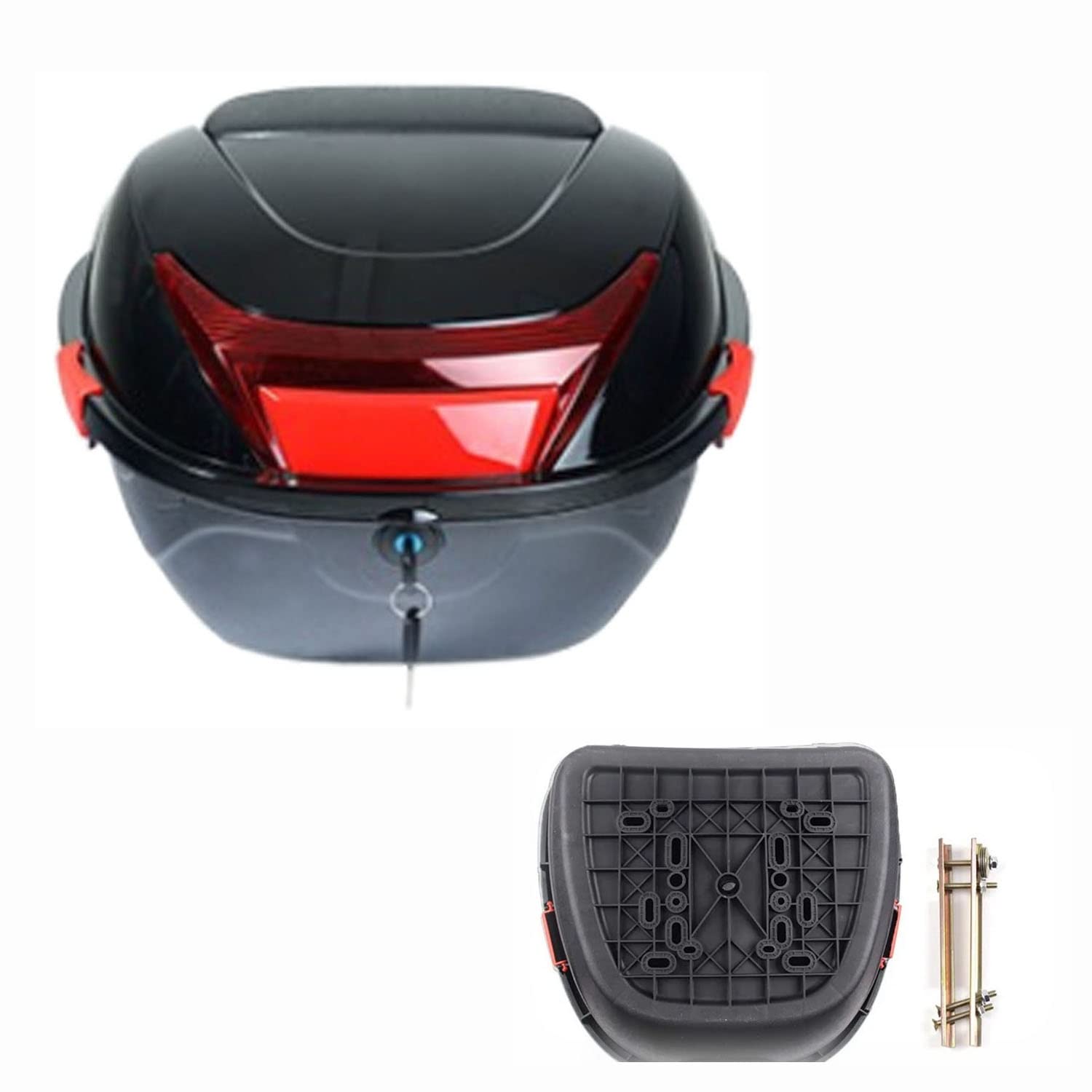 FHDCNTO Motorrad -Kofferraum -Schwanzkasten ABS -Top -Hülle Hartschale für Stohelmet -Gepäck 28 l tägliche Top -Box/Schwarz FHDCNTO Motorrad -Kofferraum -Schwanzkasten ABS -Top -Hülle Hartschale für Stohelmet -Gepäck 28 l tägliche Top -Box/Schwarz von FHDCNTO