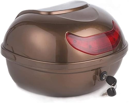 FHDCNTO Motorrad -Top -Koffer Motorrad -Top -Box -Scooter -Trunk -Gepäck -Box -Helm -Lagerträger Heckhülle mit weicher Rückenlehne und Nacht Warnleuchte/Gold/15 LX 12,2 "WX 9" H FHDCNTO Motorrad -Top -Koffer Motorrad -Top -Box -Scooter -Trunk -Gepäck -Box -Helm -Lagerträger Heckhülle mit weicher Rückenlehne und Nacht Warnleuchte/Gold/15 LX 12,2 "WX 9" H von FHDCNTO