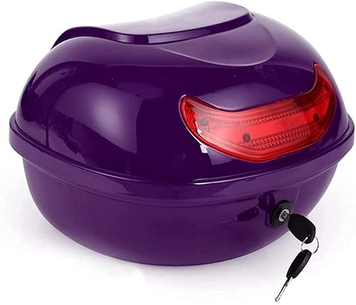 FHDCNTO Motorrad -Top -Koffer Motorrad -Top -Box -Scooter -Trunk -Gepäck -Box -Helm -Lagerträger Heckhülle mit weicher Rückenlehne und Nacht Warnleuchte/Lila/15 LX 12,2 "WX 9" H FHDCNTO Motorrad -Top -Koffer Motorrad -Top -Box -Scooter -Trunk -Gepäck -Box -Helm -Lagerträger Heckhülle mit weicher Rückenlehne und Nacht Warnleuchte/Lila/15 LX 12,2 "WX 9" H von FHDCNTO