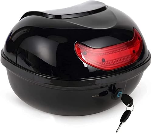 FHDCNTO Motorrad -Top -Koffer Motorrad -Top -Box -Scooter -Trunk -Gepäck -Box -Helm -Lagerträger Heckhülle mit weicher Rückenlehne & Nacht Warnleuchte/Schwarz/15 LX 12,2 "WX 9" H FHDCNTO Motorrad -Top -Koffer Motorrad -Top -Box -Scooter -Trunk -Gepäck -Box -Helm -Lagerträger Heckhülle mit weicher Rückenlehne & Nacht Warnleuchte/Schwarz/15 LX 12,2 "WX 9" H von FHDCNTO