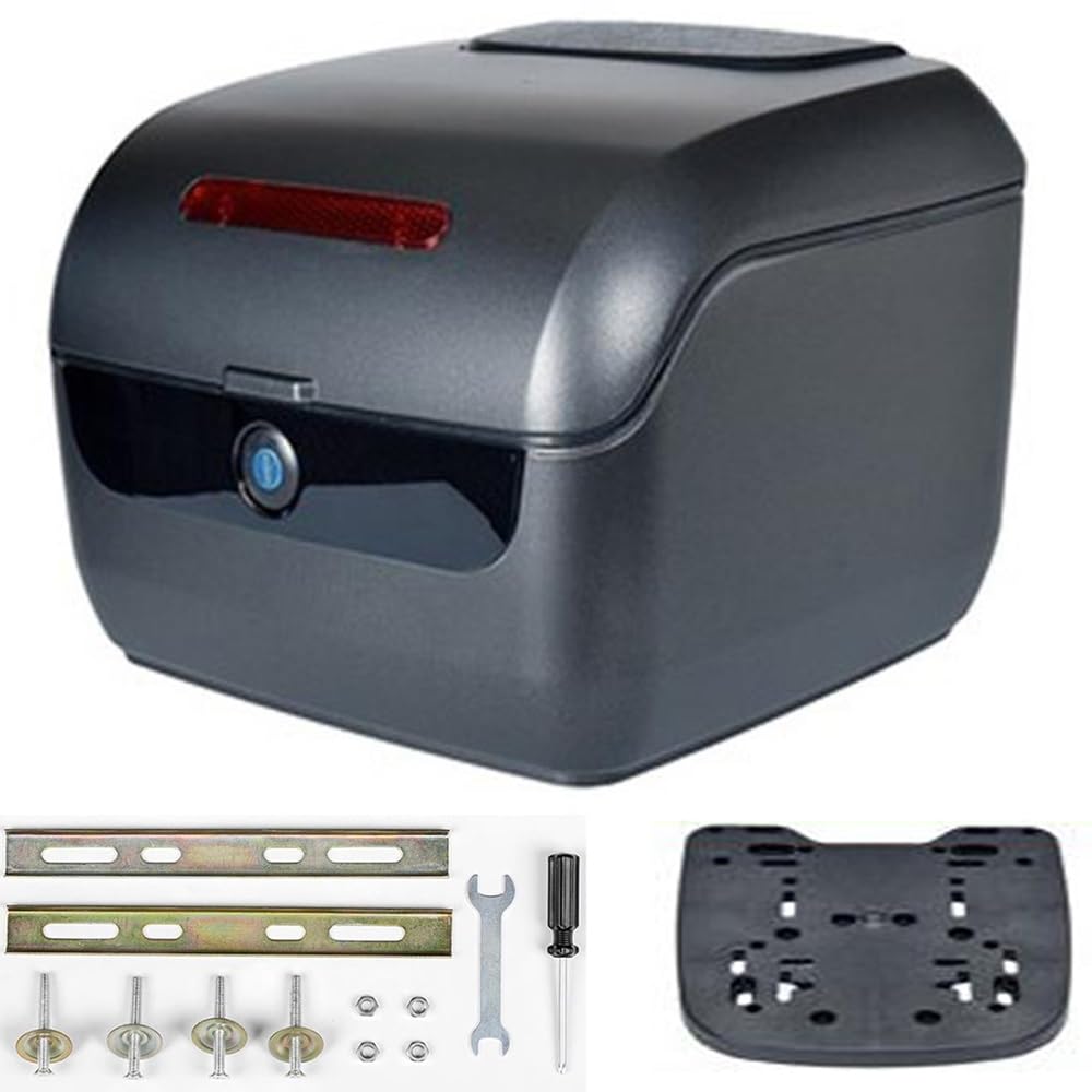FHDCNTO Motorrad Trunk Travel PU -Gepäckabs Hard Tail Box Motorrad Top Box kann 1 Helm wasserdicht/gefrostet Schwarz halten FHDCNTO Motorrad Trunk Travel PU -Gepäckabs Hard Tail Box Motorrad Top Box kann 1 Helm wasserdicht/gefrostet Schwarz halten von FHDCNTO