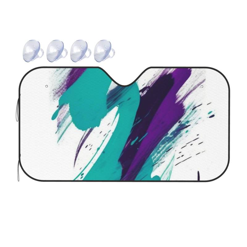 90er Jahre Cup Design Auto Windschutzscheibe Sonnenschutz Faltbar Auto Frontscheibe Sonnenschutz für die meisten Autos SUV LKW - Heat Blocker Auto Visor Protector Universal Automotive Sonnenschutz von FHEDVBN