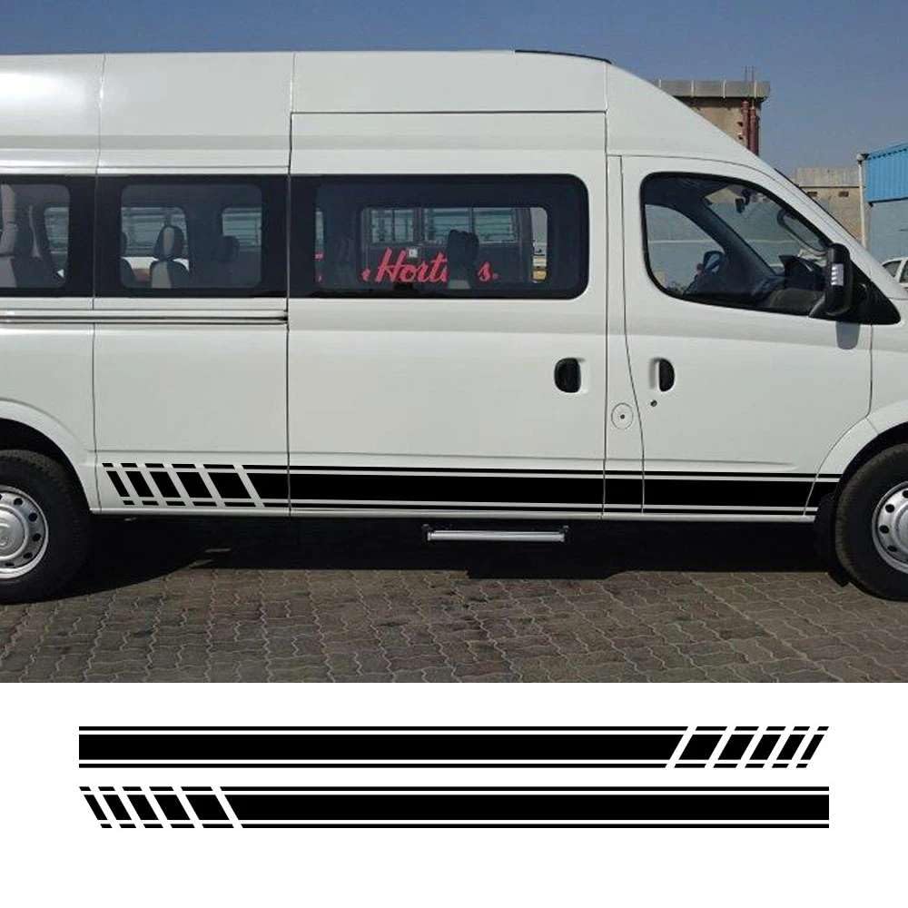 2 STÜCKE Auto Tür Seite Aufkleber, für Maxus V80 Camper Cargo Van Teile Linie Grafik Streifen Vinyl Aufkleber Tuning Auto Zubehör 2 STÜCKE Auto Tür Seite Aufkleber, für Maxus V80 Camper Cargo Van Teile Linie Grafik Streifen Vinyl Aufkleber Tuning Auto Zubehör von FHKQMLFQ