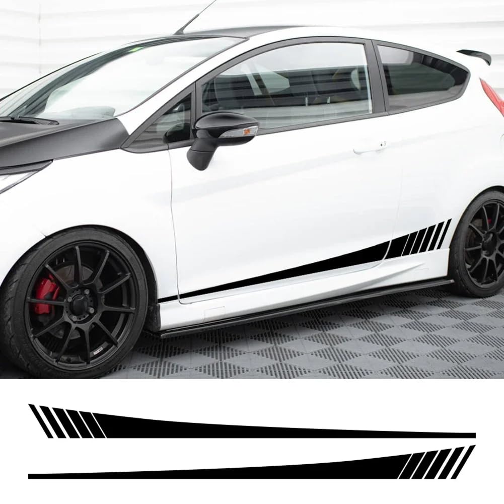 2 STÜCKE Minimalist Smooth Line Vinyl-Aufkleber, Für Ford Fiesta MK7 Autotür-Seitenstreifen Styling Auto-Tuning Premium-Filmzubehör 2 STÜCKE Minimalist Smooth Line Vinyl-Aufkleber, Für Ford Fiesta MK7 Autotür-Seitenstreifen Styling Auto-Tuning Premium-Filmzubehör von FHKQMLFQ