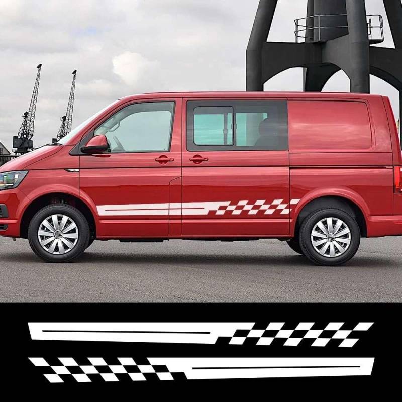 2PCS Auto Seite Aufkleber, für Mercedes Sprinter Benz Vito V Klasse Berlingo FIAT Ducato Renault Automobile Tuning Auto Zubehör von FHKQMLFQ