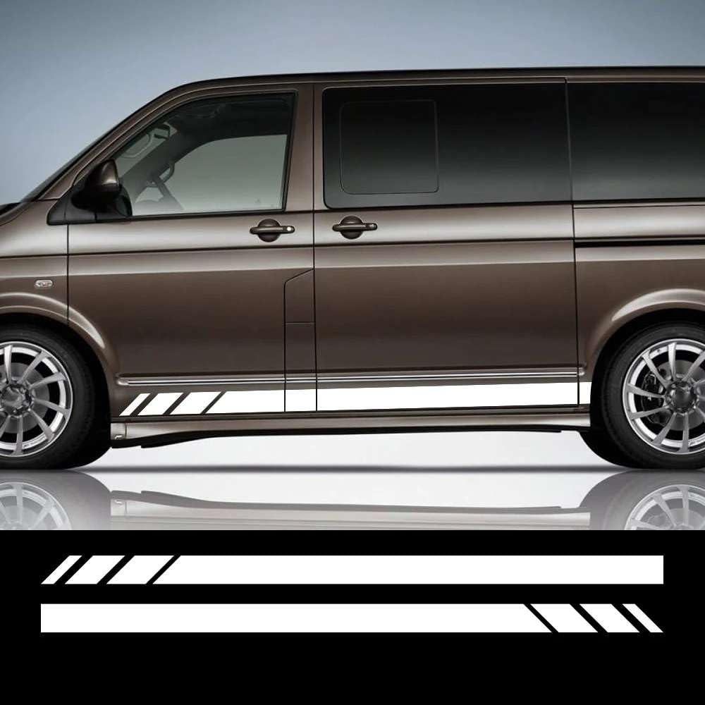 2PCS Auto Tür Seite Aufkleber, für VW Transporter T4 T5 T6 Caravelle Multivan Camper Van Vinyl Aufkleber Zubehör 2PCS Auto Tür Seite Aufkleber, für VW Transporter T4 T5 T6 Caravelle Multivan Camper Van Vinyl Aufkleber Zubehör von FHKQMLFQ