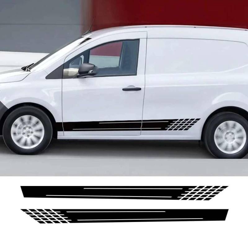 2Pcs Auto Aufkleber, für Mercedes Benz Citan 109 CDI Grafik Racing Sport Camper Van Seitentür Vinyl Aufkleber Tuning Zubehör von FHKQMLFQ