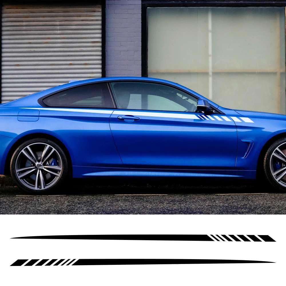 2pcs Auto Lange Streifen Taille Linie Aufkleber Auto Beide Seite Körper Vinyl DIY Aufkleber Racing Sport Styling Tuning Zubehör 2pcs Auto Lange Streifen Taille Linie Aufkleber Auto Beide Seite Körper Vinyl DIY Aufkleber Racing Sport Styling Tuning Zubehör von FHKQMLFQ