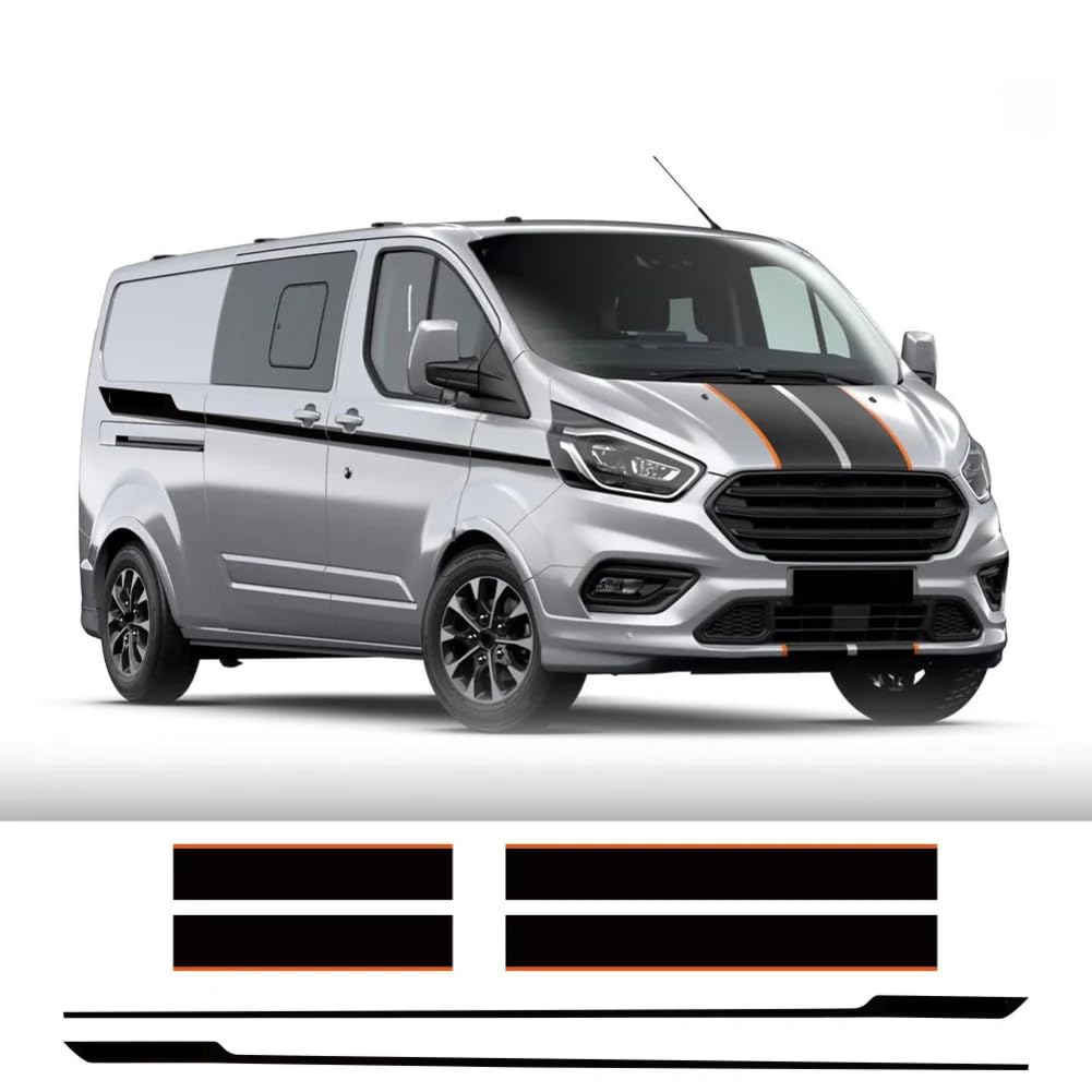 6 Teile/los Auto Motorhaube Seite Hinten Tür Aufkleber, Für Ford Transit Tourneo Custom Camper Van Sport Vinyl Aufkleber Tuning Auto Zubehör 6 Teile/los Auto Motorhaube Seite Hinten Tür Aufkleber, Für Ford Transit Tourneo Custom Camper Van Sport Vinyl Aufkleber Tuning Auto Zubehör von FHKQMLFQ