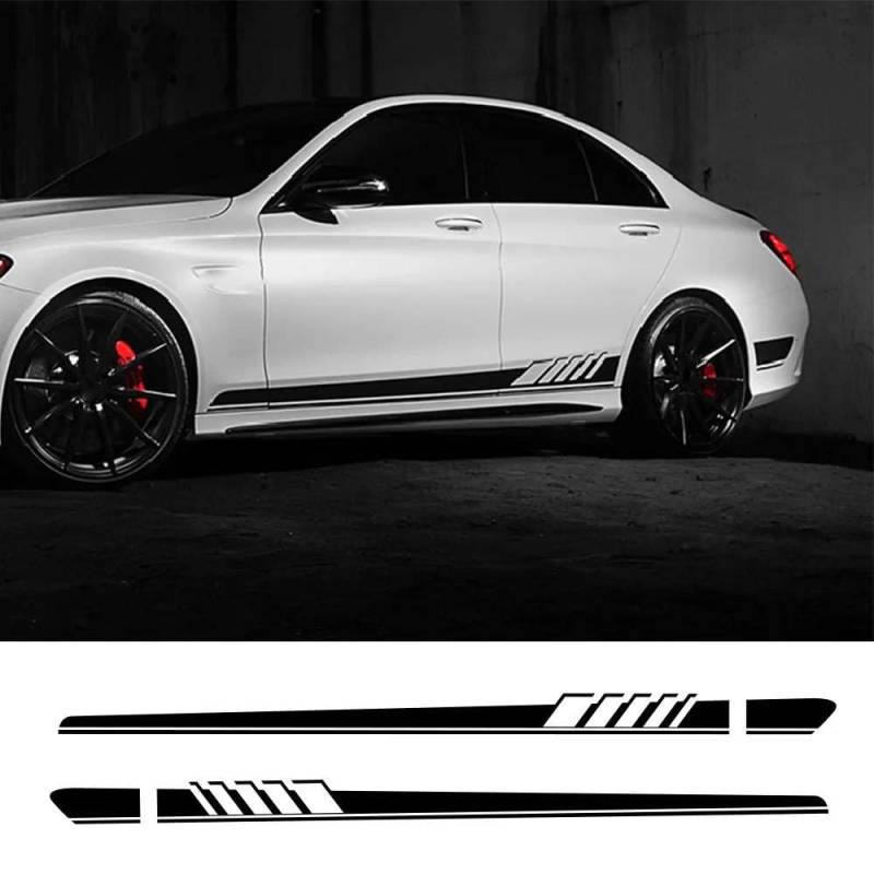 Auto Aufkleber Linie Aufkleber, für Mercedes Benz W205 W204 W203 W212 GLC CLA GLA AMG C180 C200 C300 C63 Coupe C43 Tuning Zubehör von FHKQMLFQ