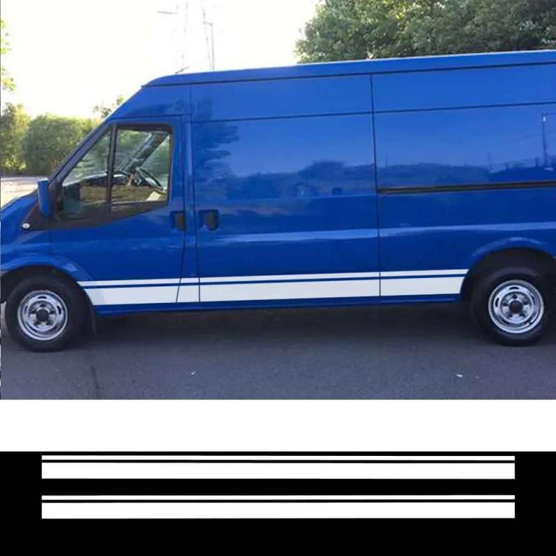 Auto Aufkleber Van Camper Wohnmobil Wohnmobil Cargo Karosserie Seitliche Streifen Dekoration Grafik Vinyl Film Dekor Aufkleber Auto Tuning Zubehör von FHKQMLFQ