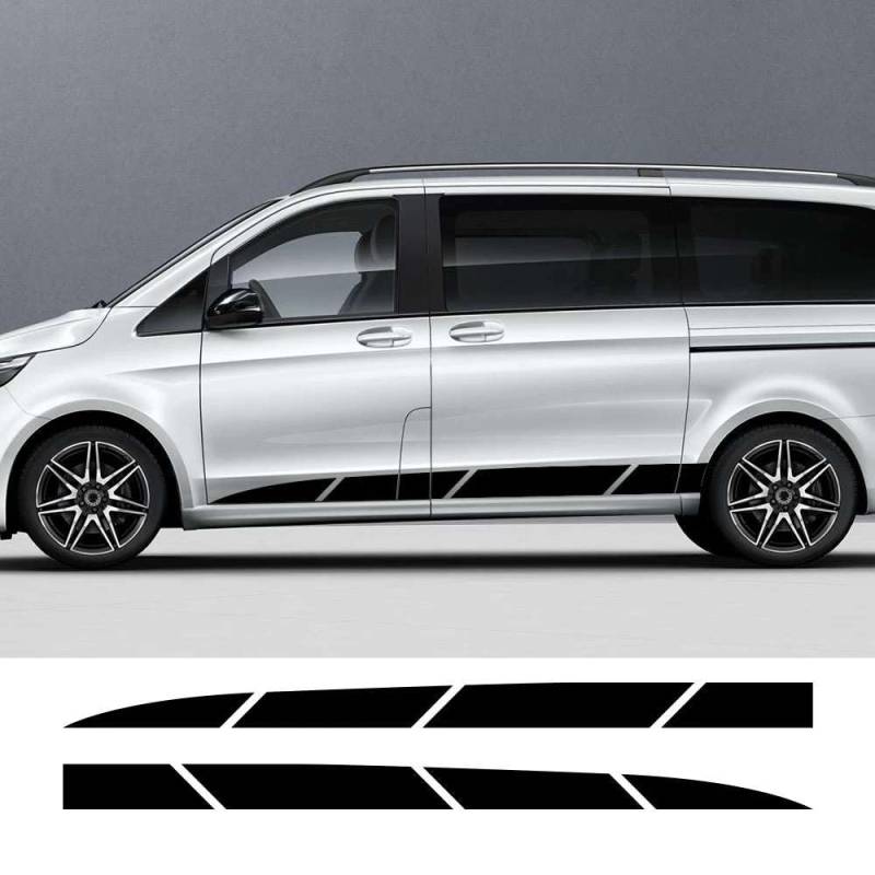 Auto Aufkleber Van Seite Karosserie Streifen Grafik Vinyl Aufkleber, für Mercedes Benz Vito Viano V Klasse W447 W639 Auto Tuning Zubehör von FHKQMLFQ