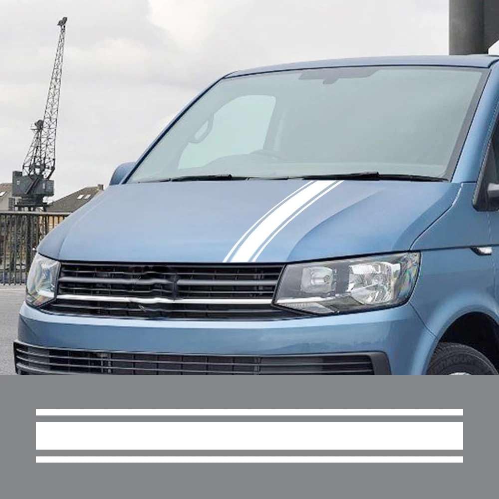 Auto Motorhaube Aufkleber, für VW Transporter T6 T5 Caravelle Multivan Camper Van Motorhaube Styling Vinyl Aufkleber Zubehör Auto Motorhaube Aufkleber, für VW Transporter T6 T5 Caravelle Multivan Camper Van Motorhaube Styling Vinyl Aufkleber Zubehör von FHKQMLFQ