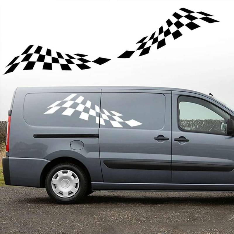 Auto Tür Seite Aufkleber, für Wohnmobil Wohnmobil Grafik Racing Sport Vinyl Dekor Aufkleber Dekoration Auto Tuning Zubehör von FHKQMLFQ