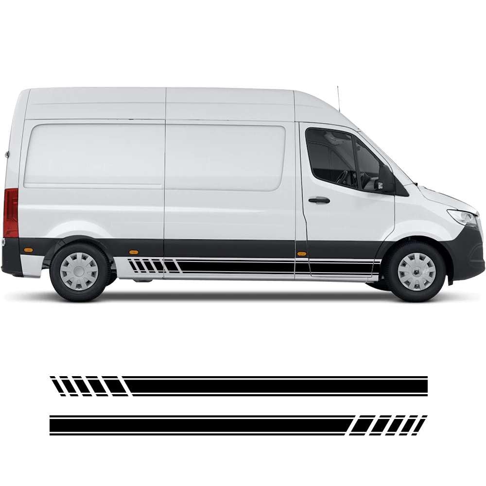 Autoaufkleber, für Mercedes Benz Sprinter W903 W906 W907 Wohnmobil Streifen Camper Van DIY Grafik Dekor Aufkleber Auto Zubehör Autoaufkleber, für Mercedes Benz Sprinter W903 W906 W907 Wohnmobil Streifen Camper Van DIY Grafik Dekor Aufkleber Auto Zubehör von FHKQMLFQ