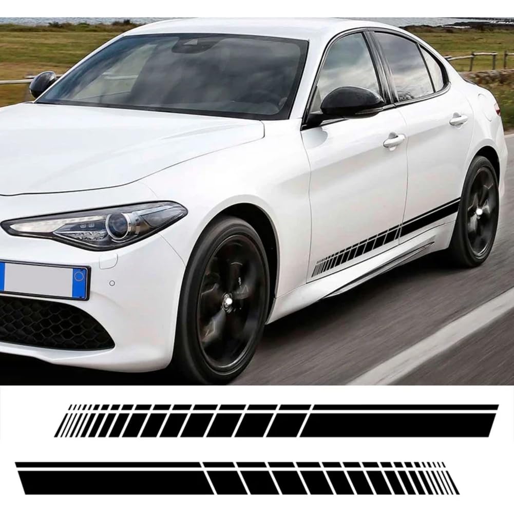 Für Alfa Romeo Giulietta MITO 147 156 GT 4C 159 Giulia Stelvio Q4 Sportiva 2PCS Auto Tür Seite Aufkleber Auto Tuning Zubehör Für Alfa Romeo Giulietta MITO 147 156 GT 4C 159 Giulia Stelvio Q4 Sportiva 2PCS Auto Tür Seite Aufkleber Auto Tuning Zubehör von FHKQMLFQ