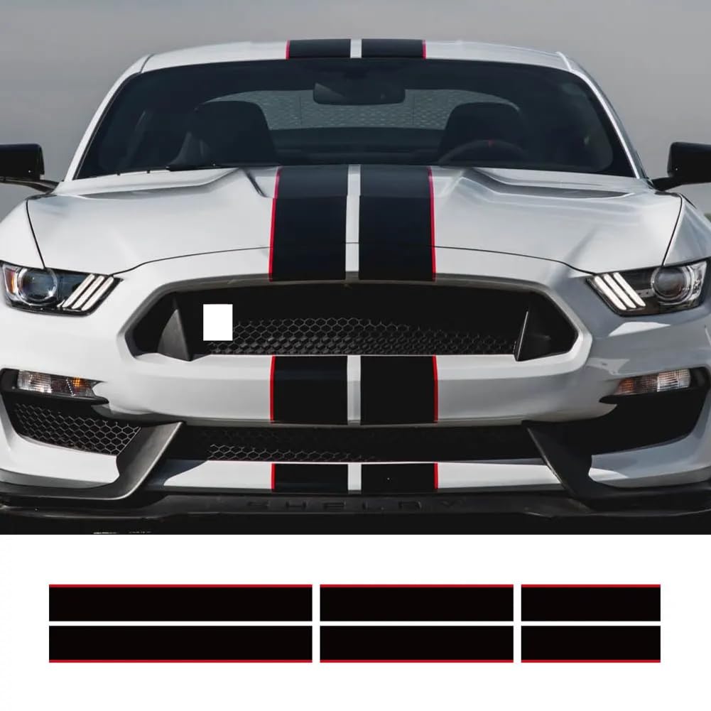 Für Ford Mustang GT500 GT350 GT Autoaufkleber Abziehbilder Grafikstreifen Vinyl Kit Autohaube Bonent Dach Heck Tuning Zubehör Für Ford Mustang GT500 GT350 GT Autoaufkleber Abziehbilder Grafikstreifen Vinyl Kit Autohaube Bonent Dach Heck Tuning Zubehör von FHKQMLFQ
