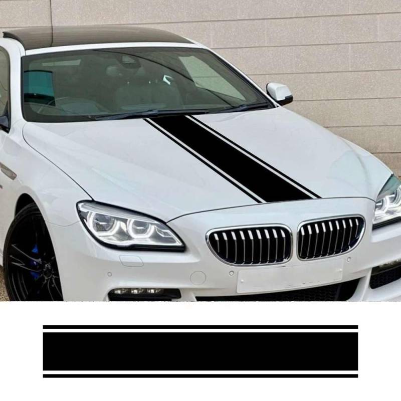 Universal Auto Motorhaube Abdeckung Seitenaufkleber Sport Stil Grafik Wraps Auto Tuning Zubehör Vinyl Film Fahrzeuge Dekoration Aufkleber von FHKQMLFQ